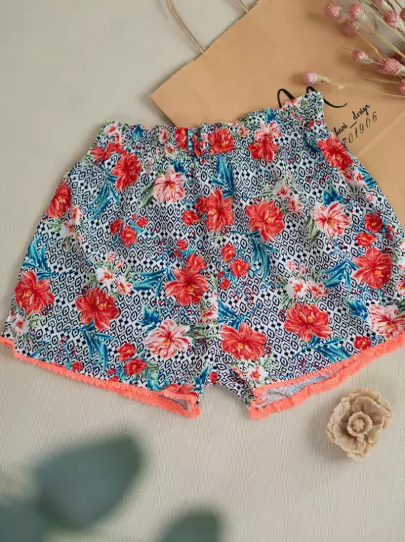 شلوارک گلدار