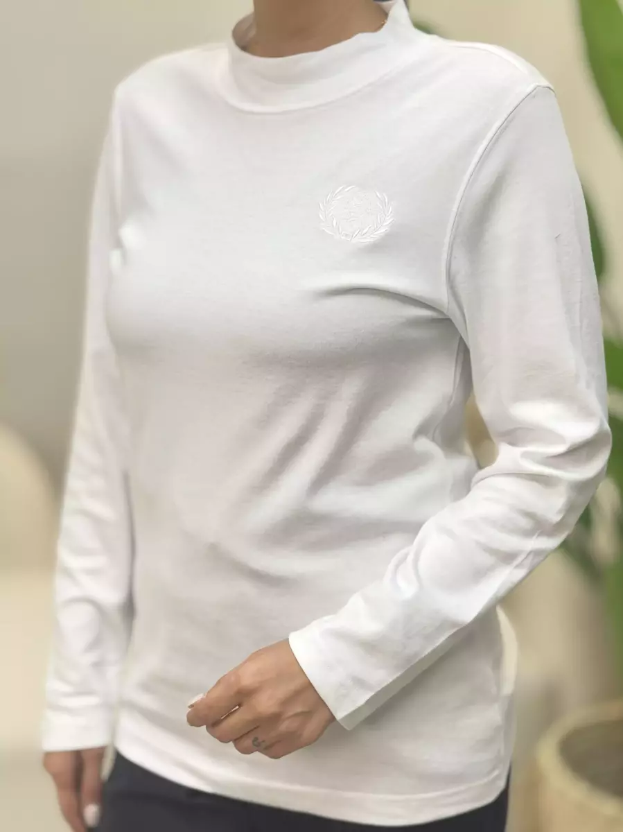 تیشرت آستین بلند یقه سه سانت(رنگبندی)