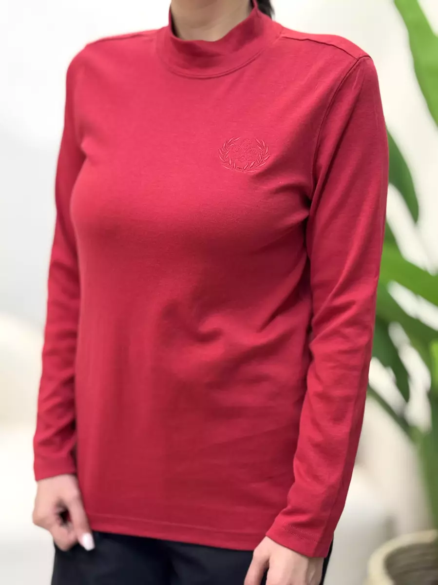 تیشرت آستین بلند یقه سه سانت(رنگبندی)