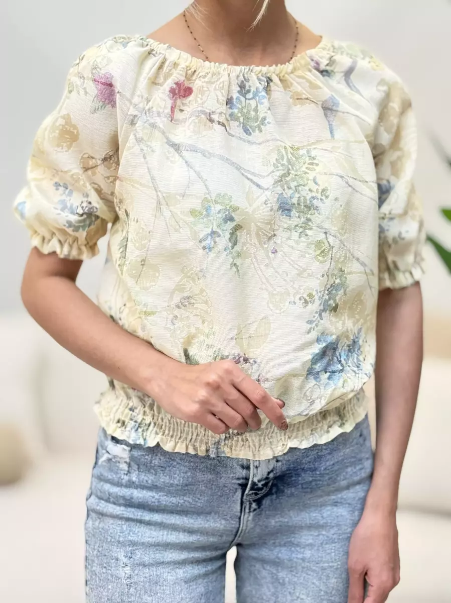 شومیزطرحدار پایین کش