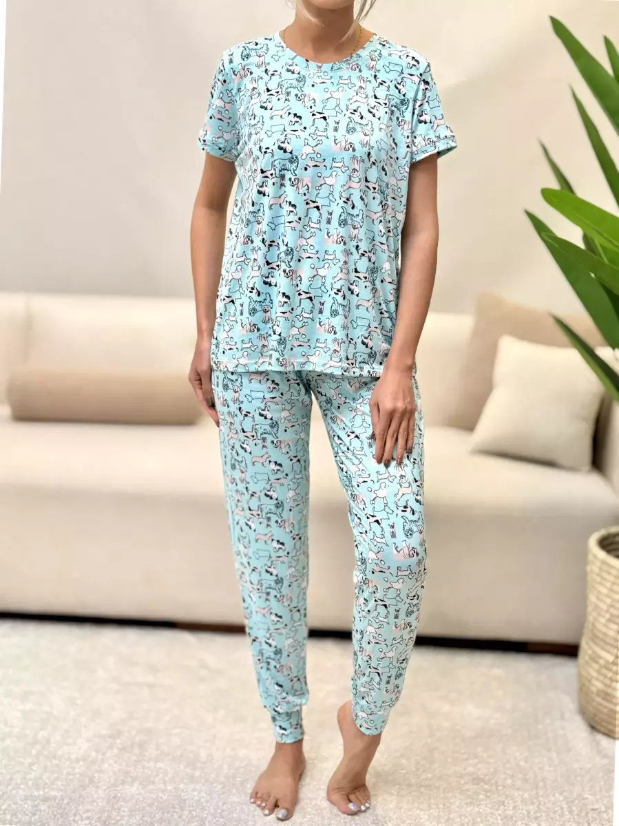 ست تیشرت و شلوار رنه روف (پنج طرح)