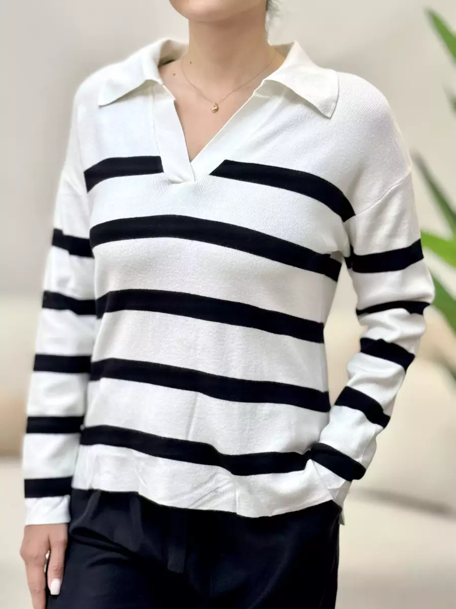 بافت یقه هفت آمیسو(راه راه)