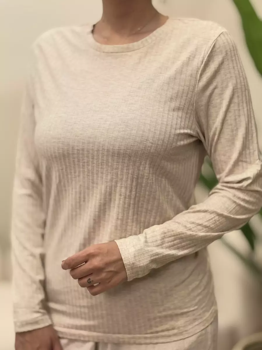 تیشرت کبریتی آستبن بلند(قرمز/سفید/کرم/طوسی/راه راه)