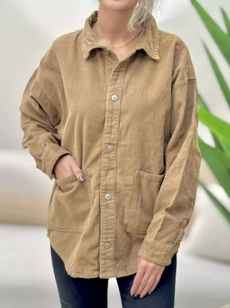 کت مخمل کبریتی (طوسی/شتری)