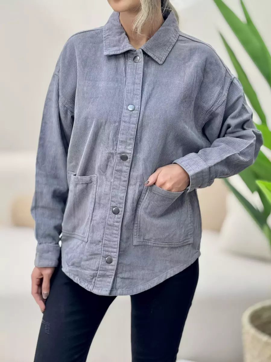 کت مخمل کبریتی (طوسی/شتری)