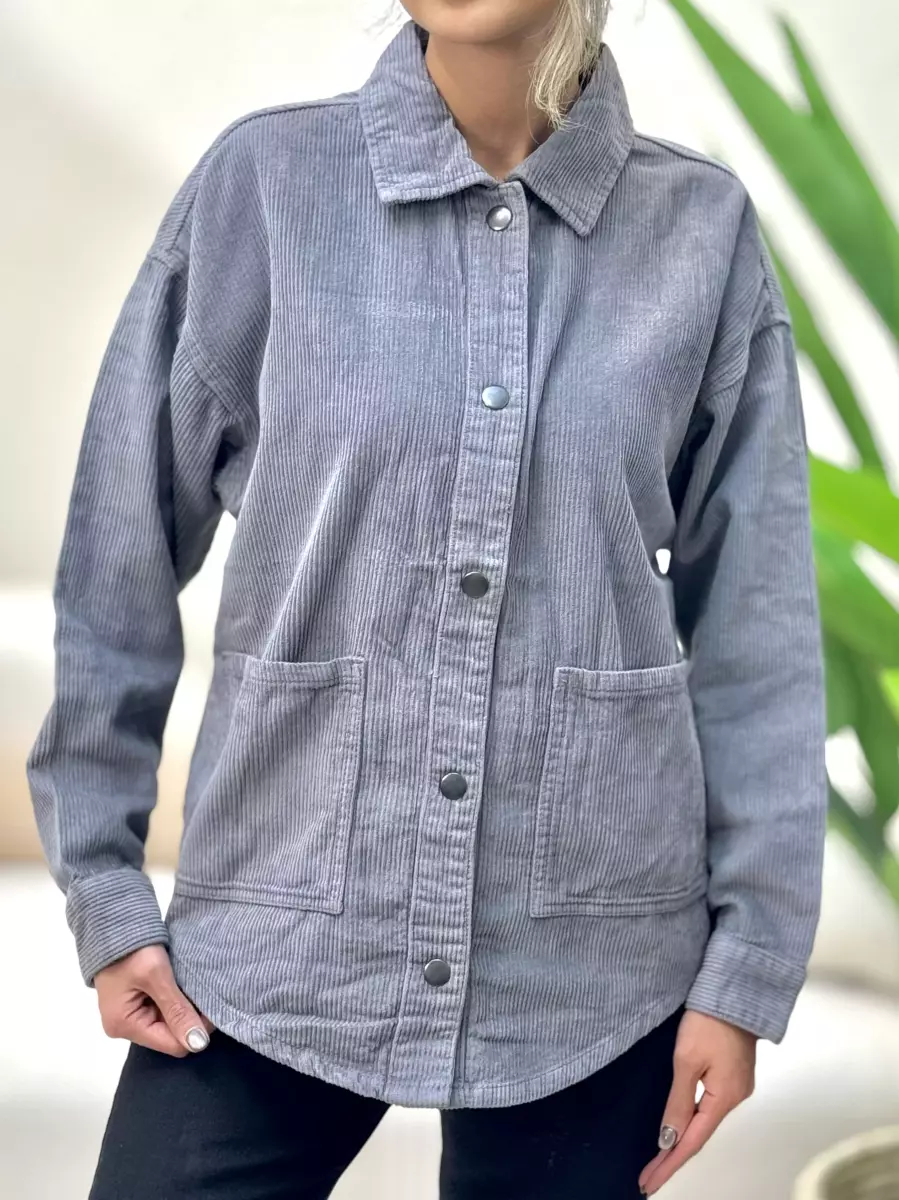 کت مخمل کبریتی (طوسی/شتری)