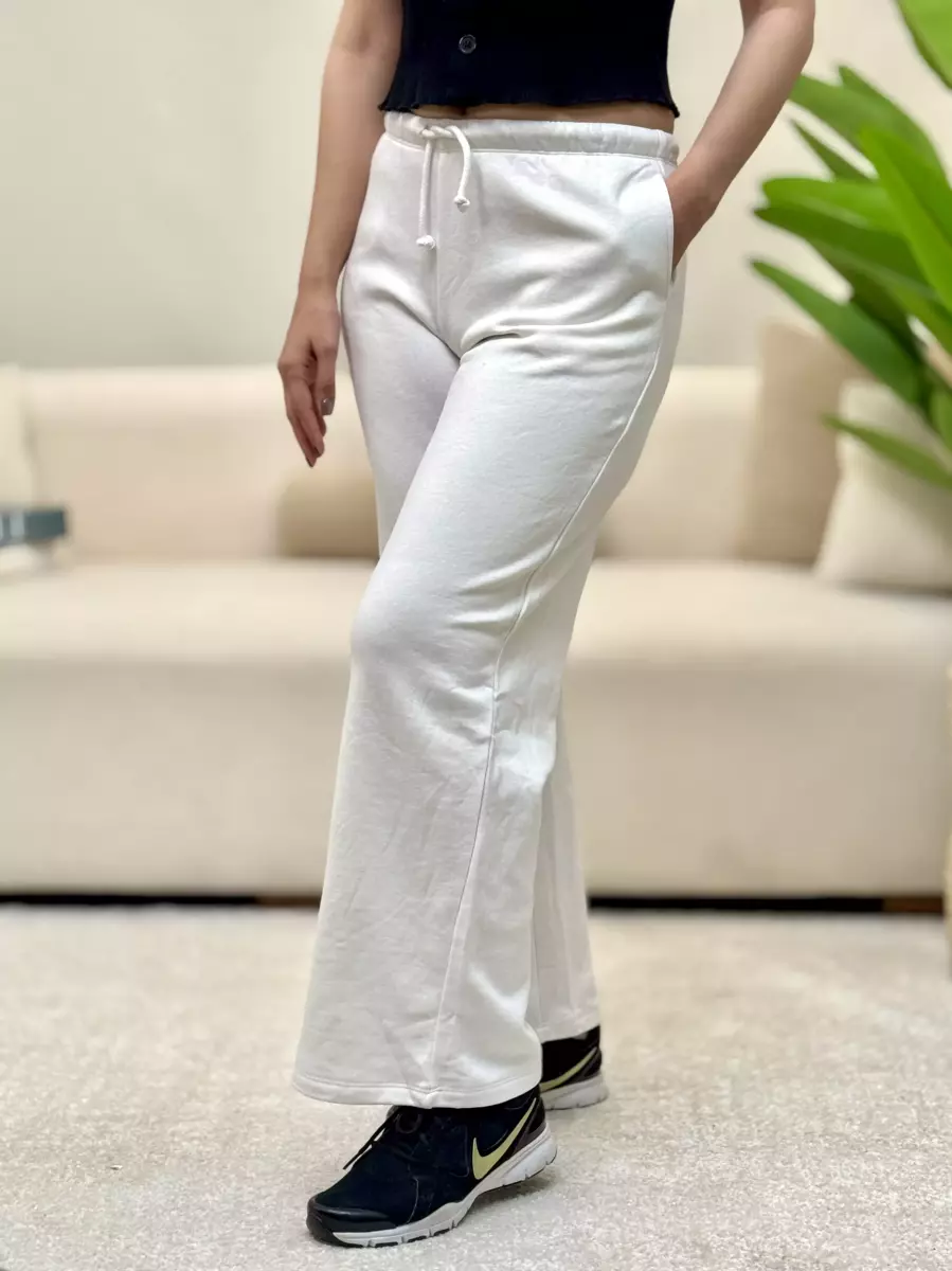 شلوار اسلش(سفید-زرشکی)