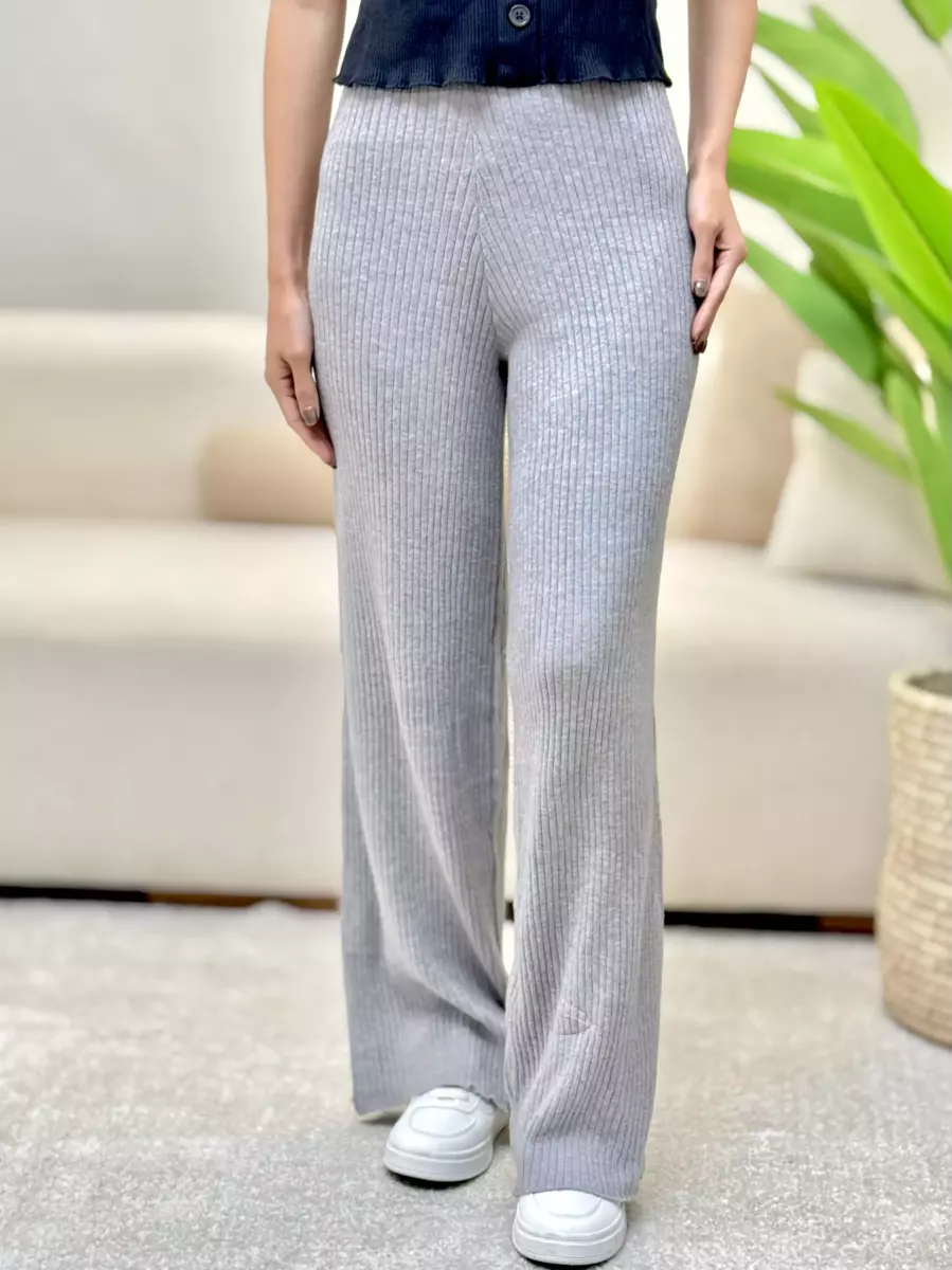 شلوار موهر(کرم-طوسی)