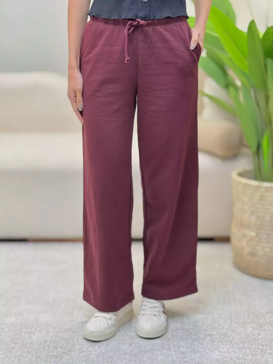 شلوار اسلش(سفید-زرشکی)