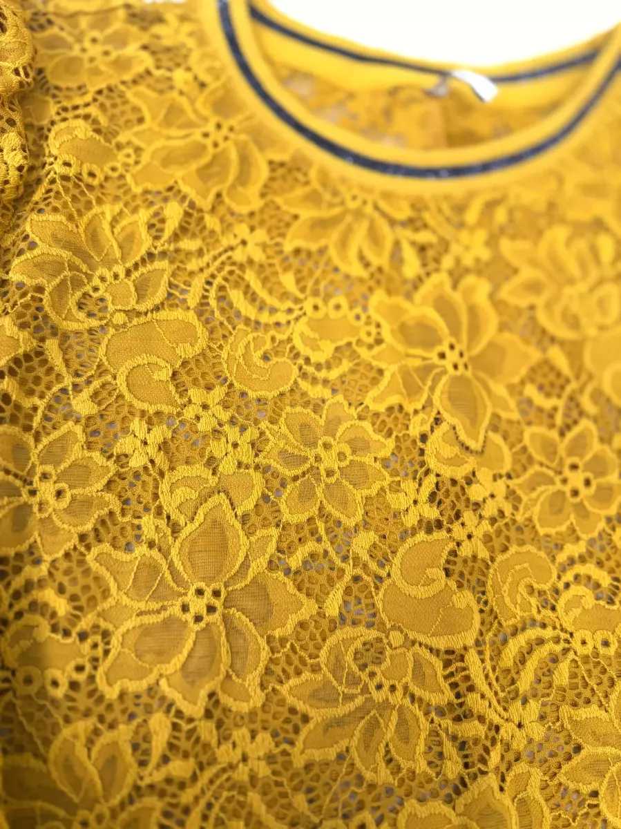 بلوز گیپور(سبز/خردلی)