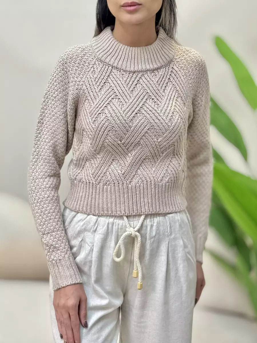 بافت کراپ یقه اسکی