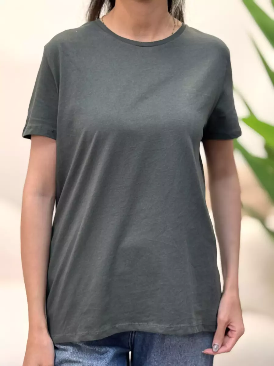 تیشرت ساده سبز تیره