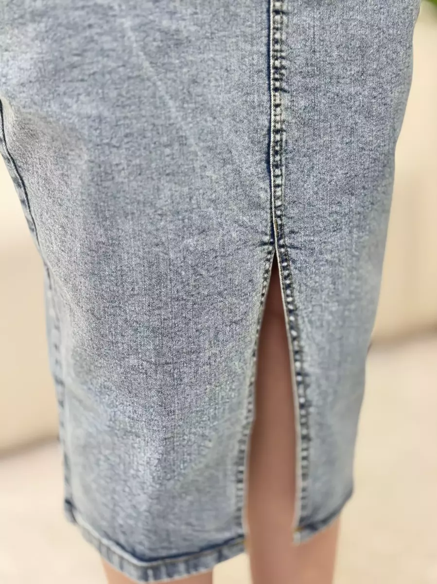 دامن جین چاکدار