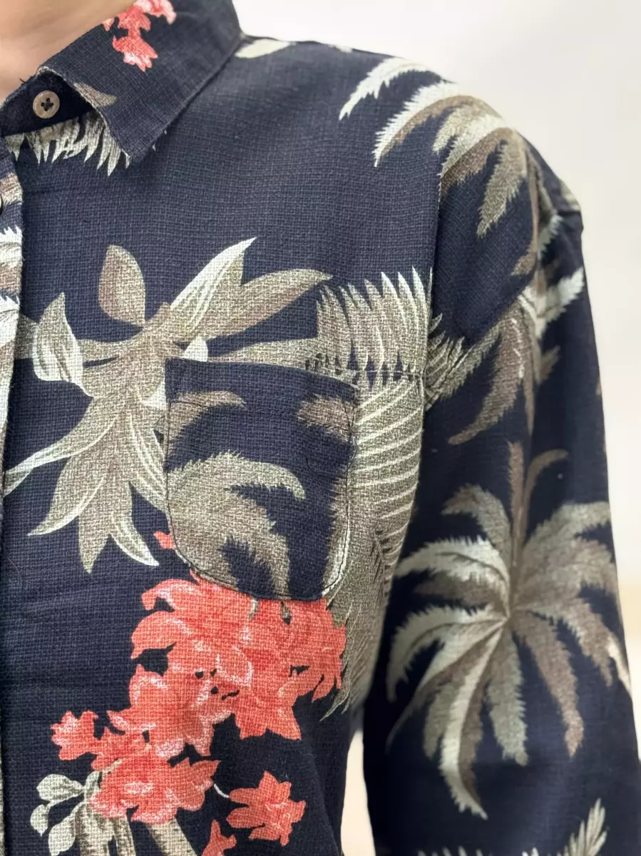 شومیز مشکی گلدار