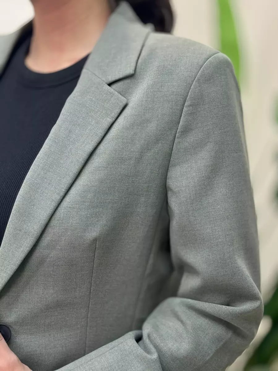 کت لینن سبز زیتونی