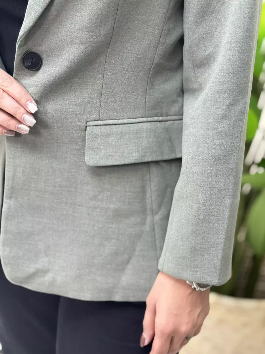 کت لینن سبز زیتونی