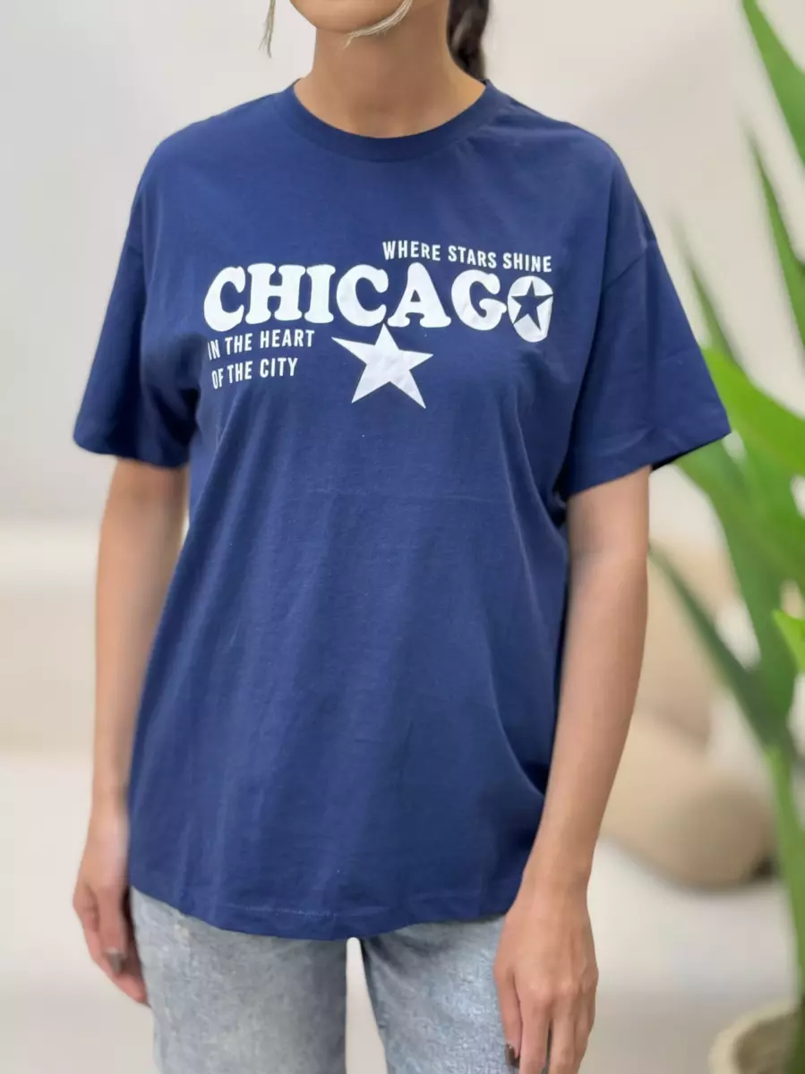 تیشرت سرمه ای chicago