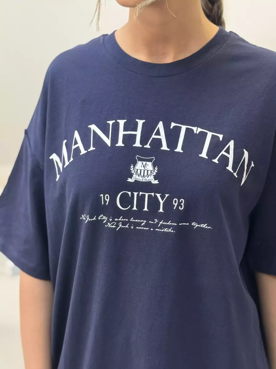 تیشرت سرمه ای manhattan