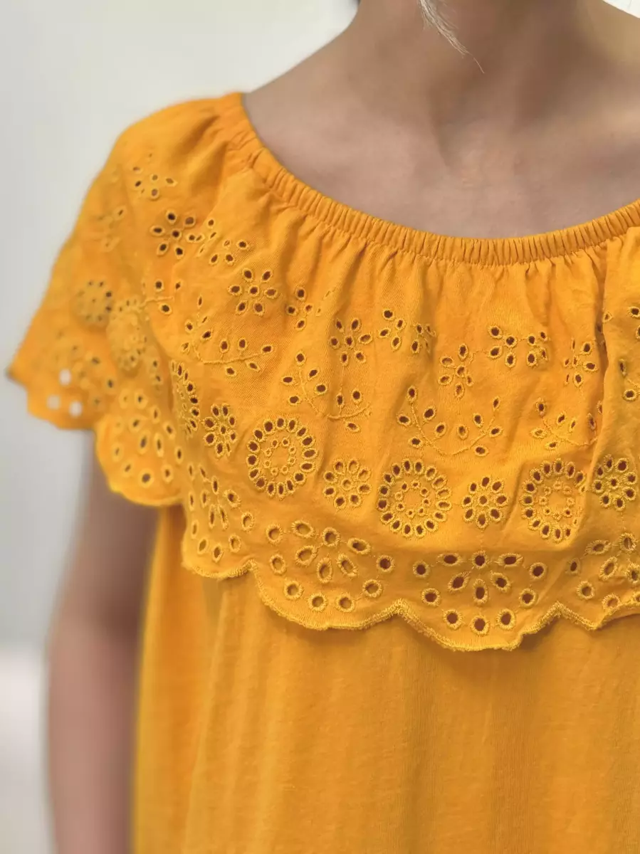 پیراهن خامه دوزی پرتقالی