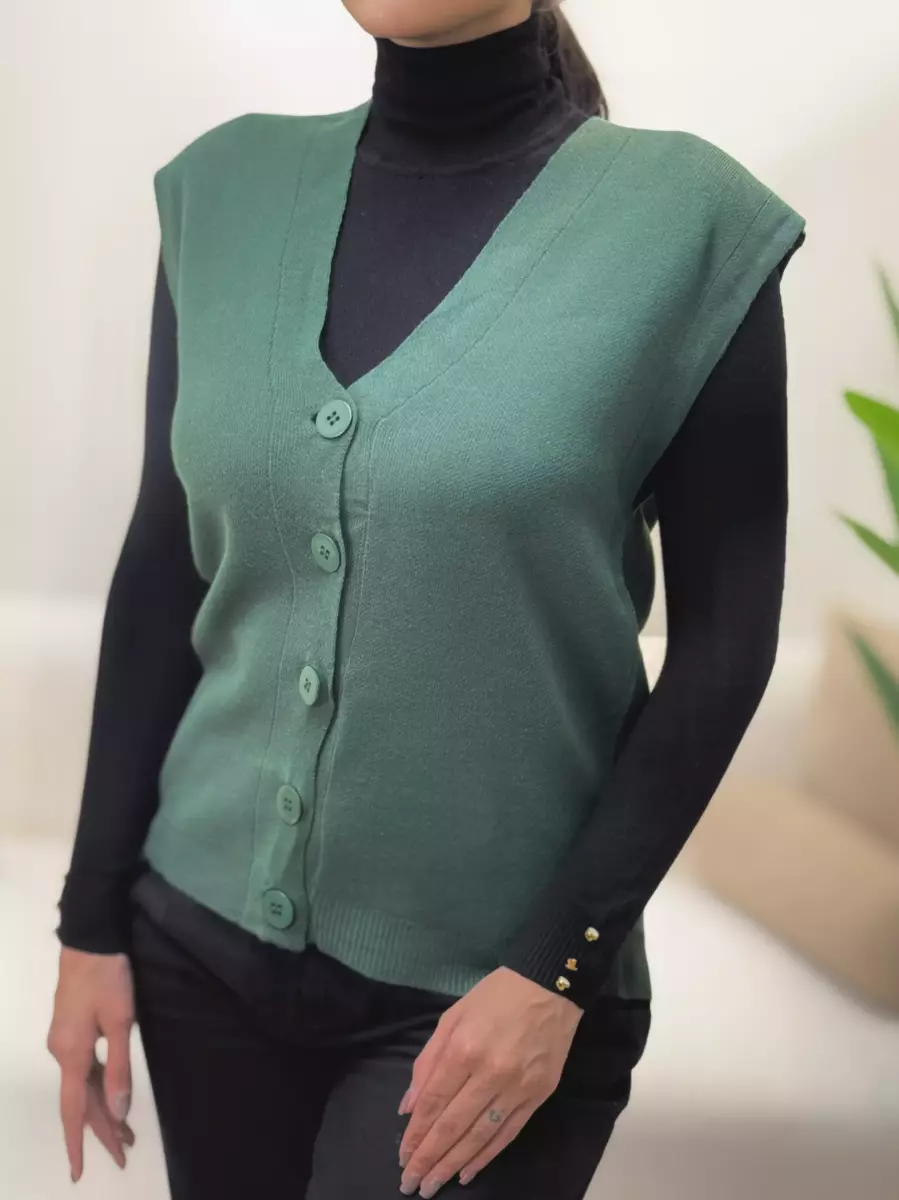 وست بافت جلو دکمه lc