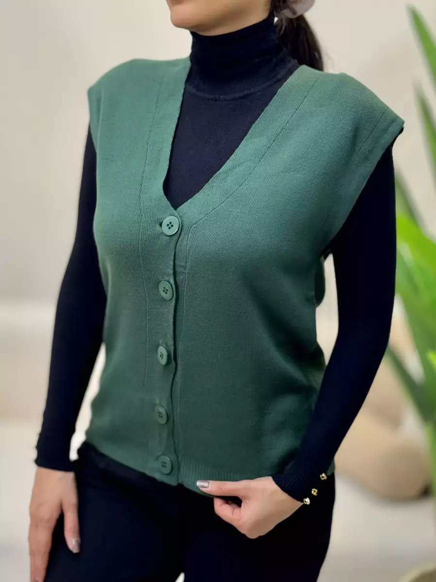 وست بافت جلو دکمه lc