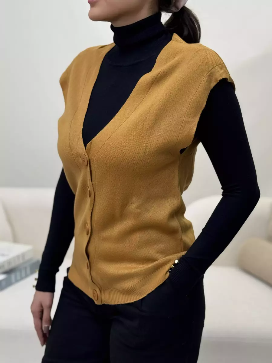 وست بافت جلو دکمه lc