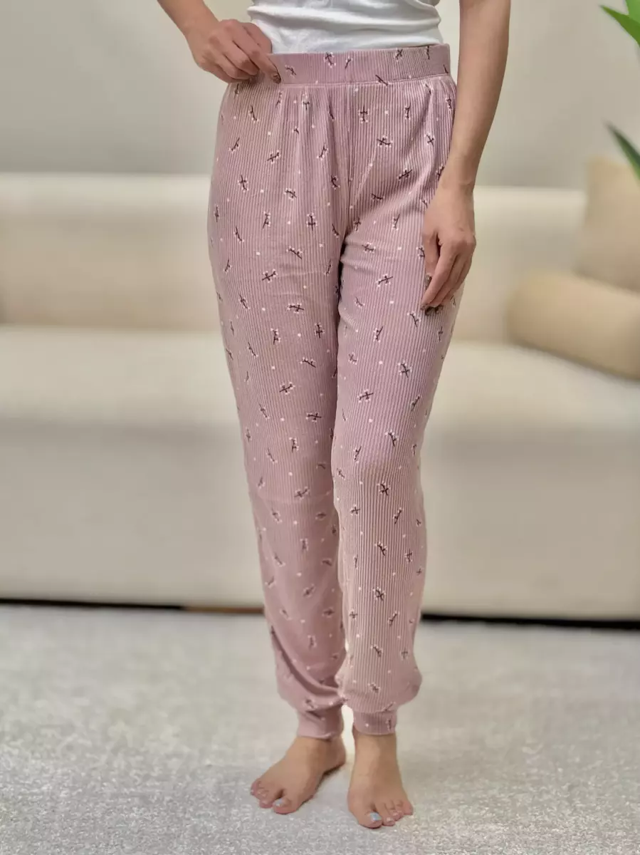 شلوار موهر گلدار و راه راه