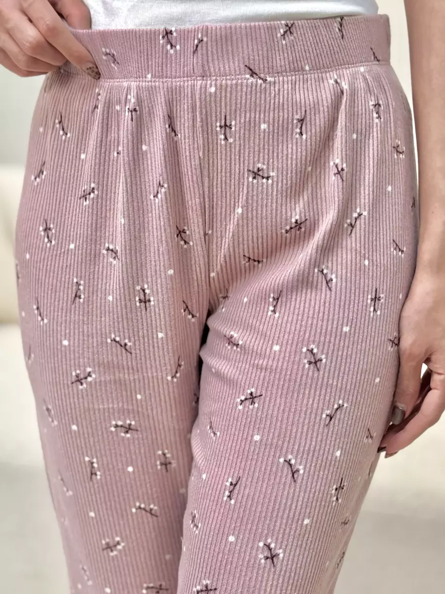 شلوار موهر گلدار و راه راه