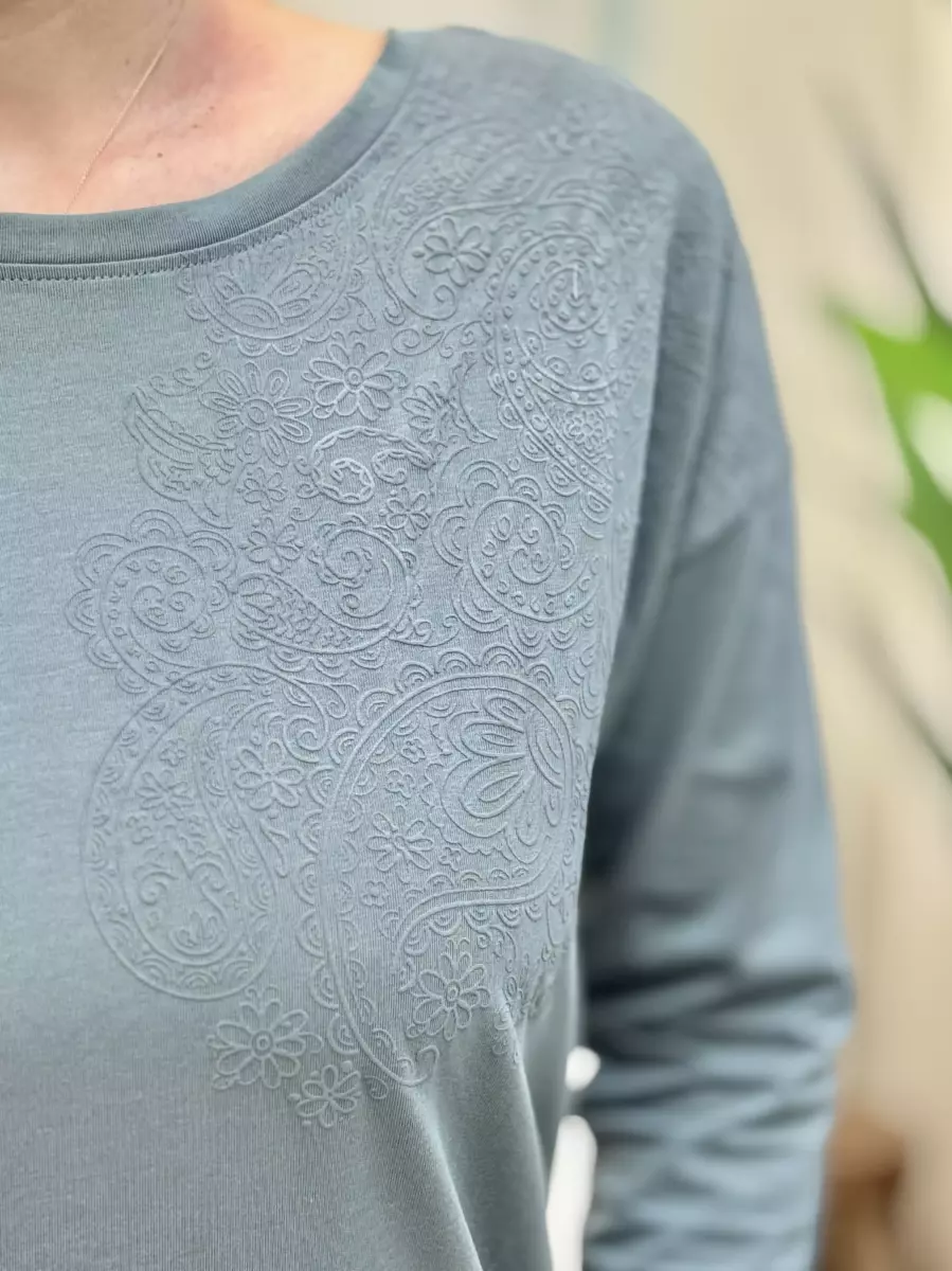 بلوز طرح برجسته موناری