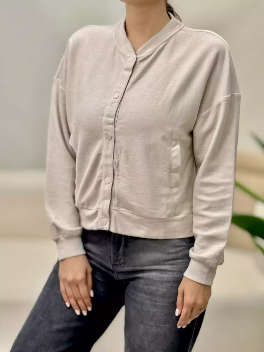 کت بافت جلو دکمه