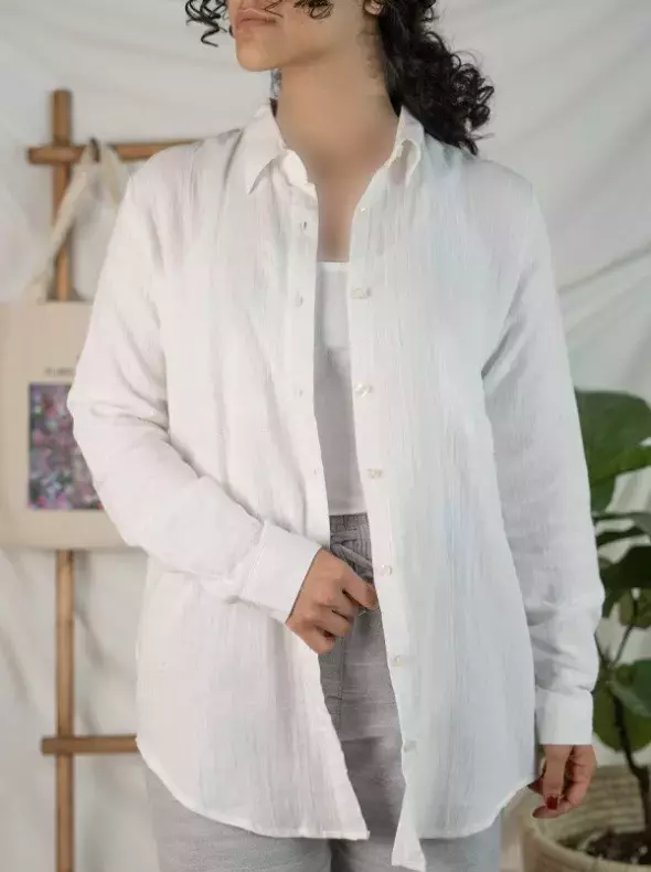 شومیز لینن پفکی استریت وان