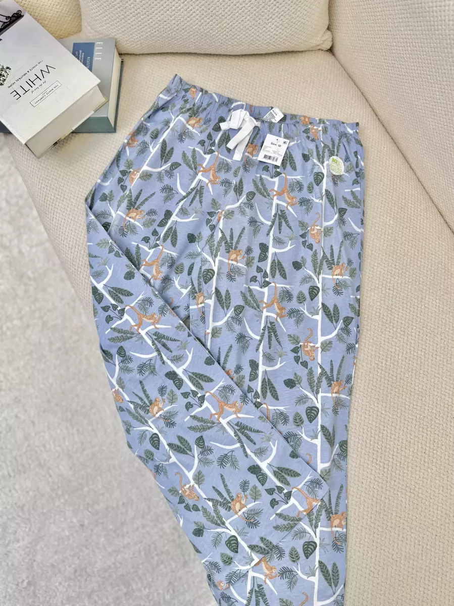 شلوار راحتی آنکو زمینه آبی