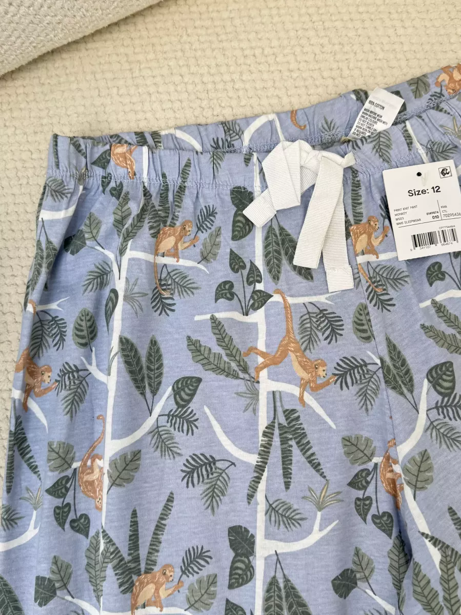 شلوار راحتی آنکو زمینه آبی