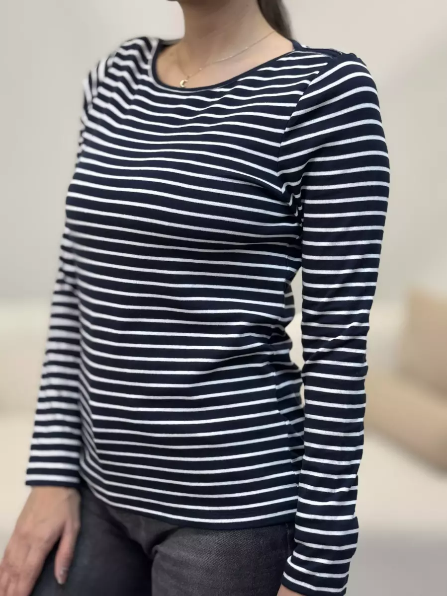 تیشرت آستین بلند راه راه TOM TAILOR