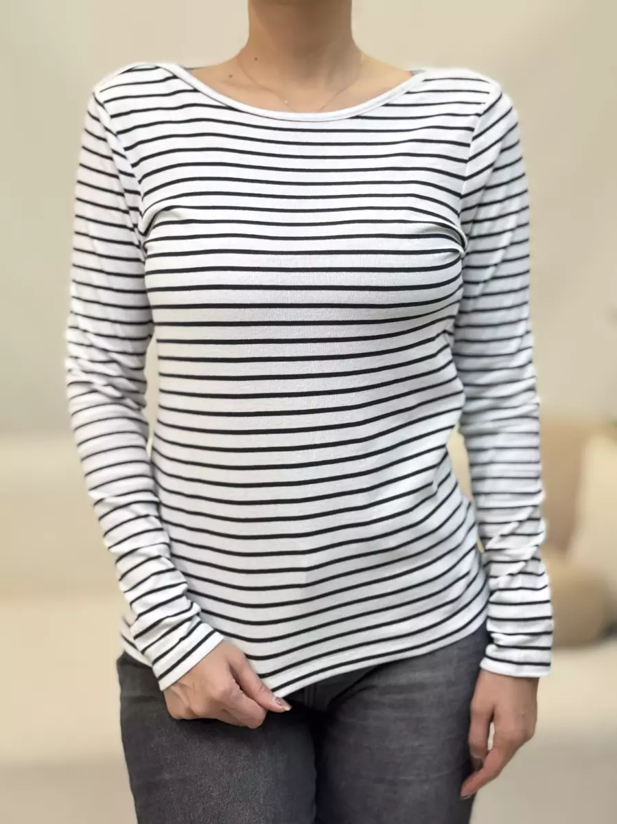 تیشرت آستین بلند راه راه TOM TAILOR