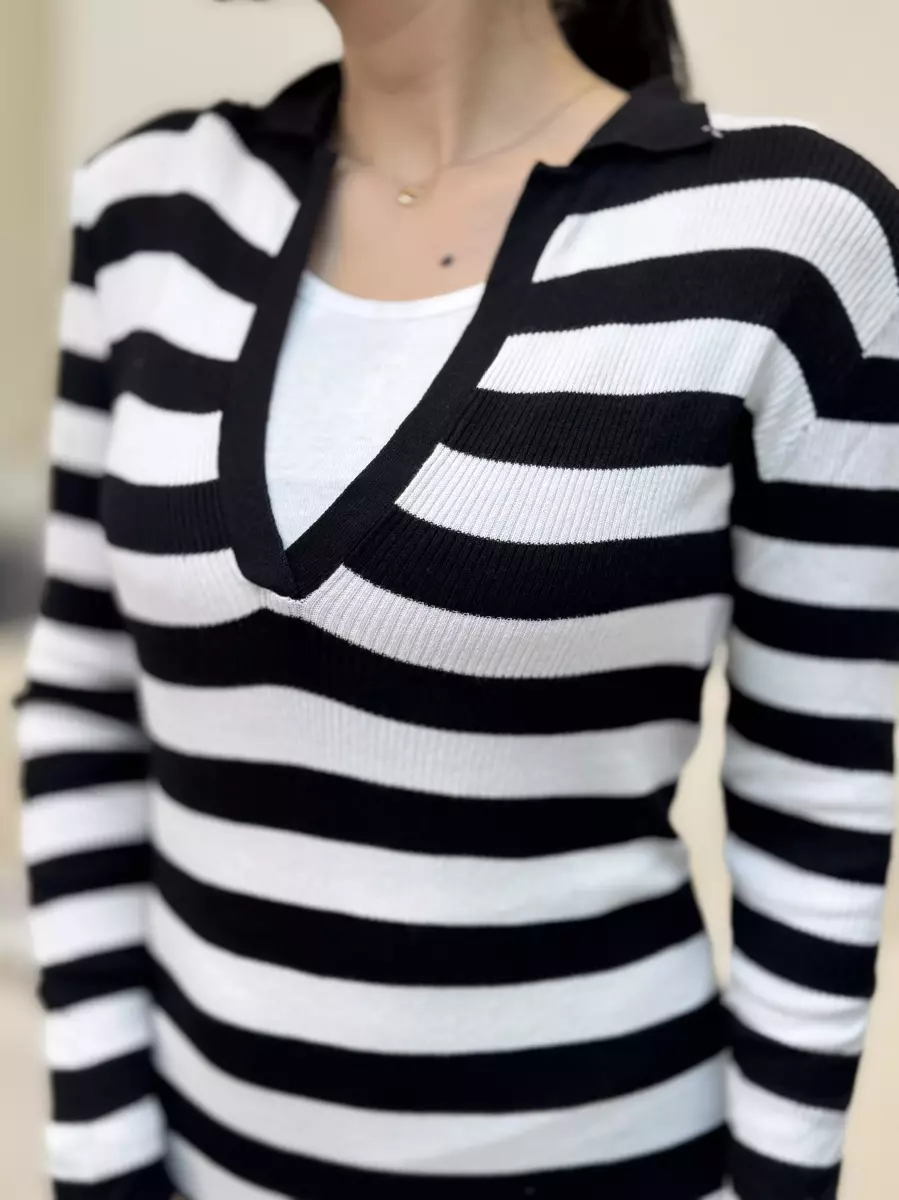 پیراهن بافت راه راه