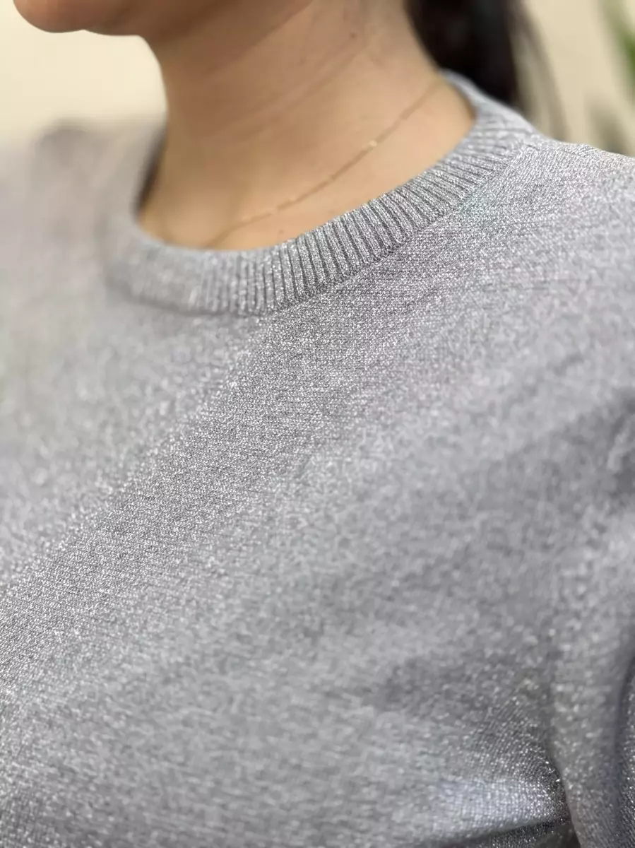 بلوز لمه نقره ای