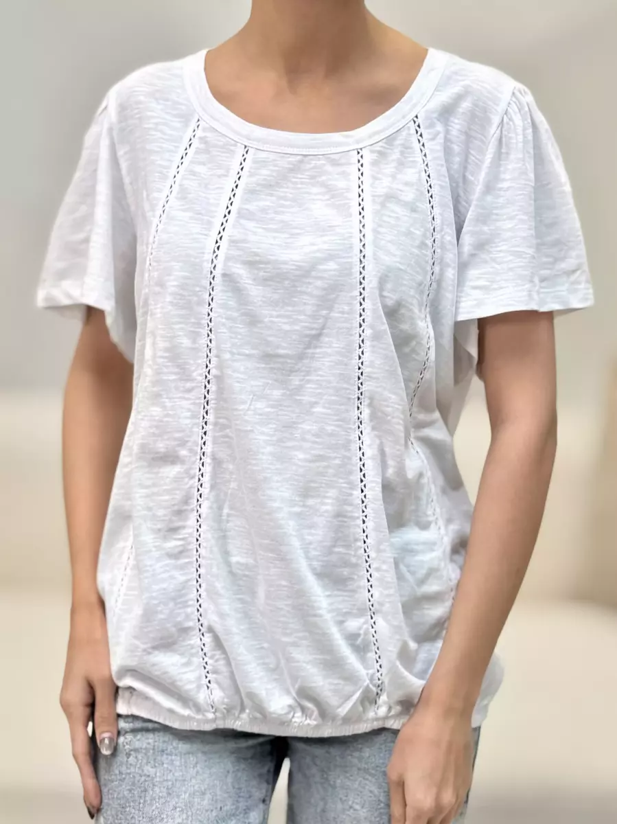 تیشرت یقه گرد جلوگیپور