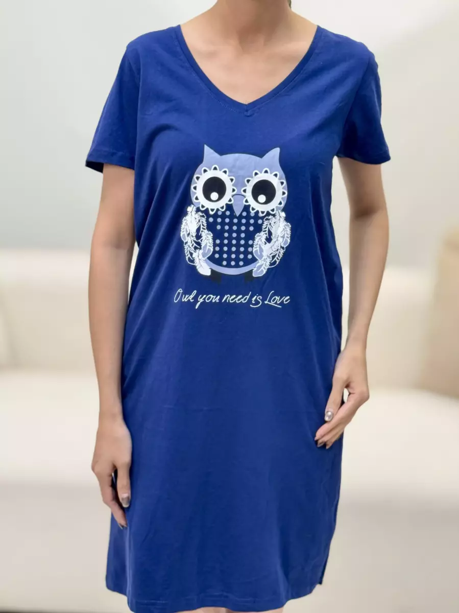 پیراهن آستین کوتاه (طرح جغد)