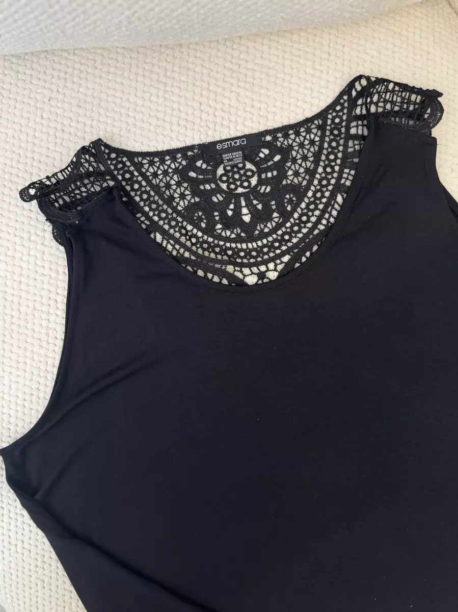 تاپ گیپور دار مشکی