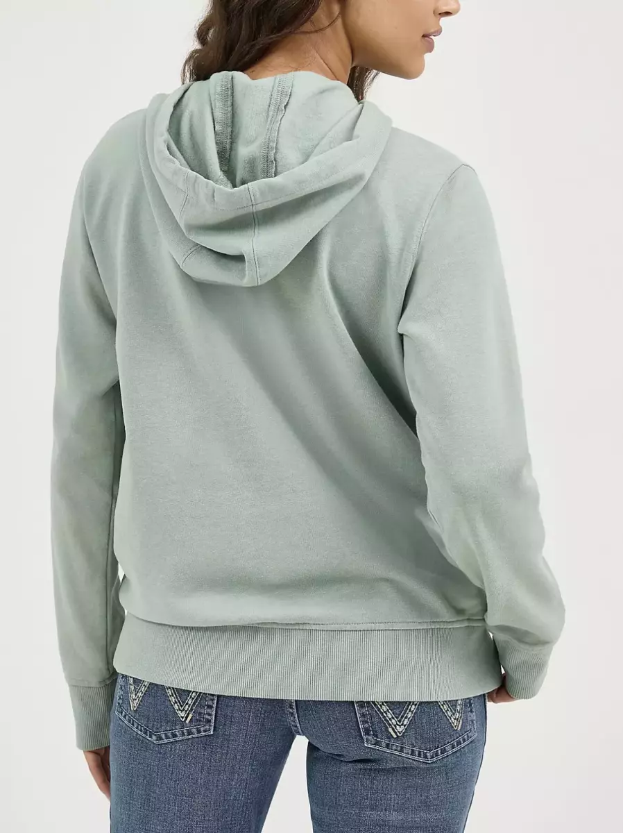 هودی wrangler(آجری-سبز)