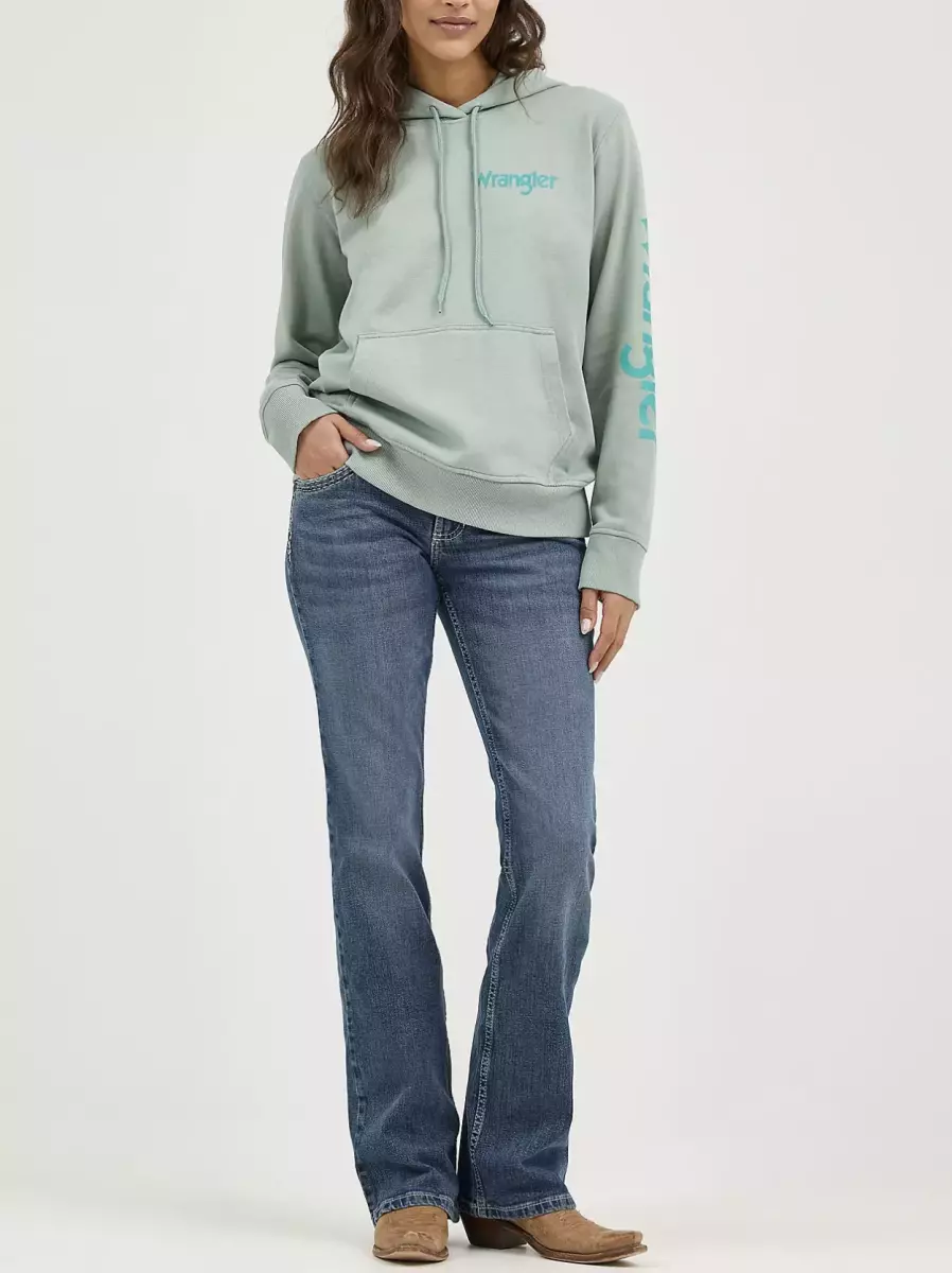 هودی wrangler(آجری-سبز)