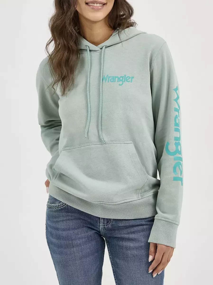 هودی wrangler(آجری-سبز)