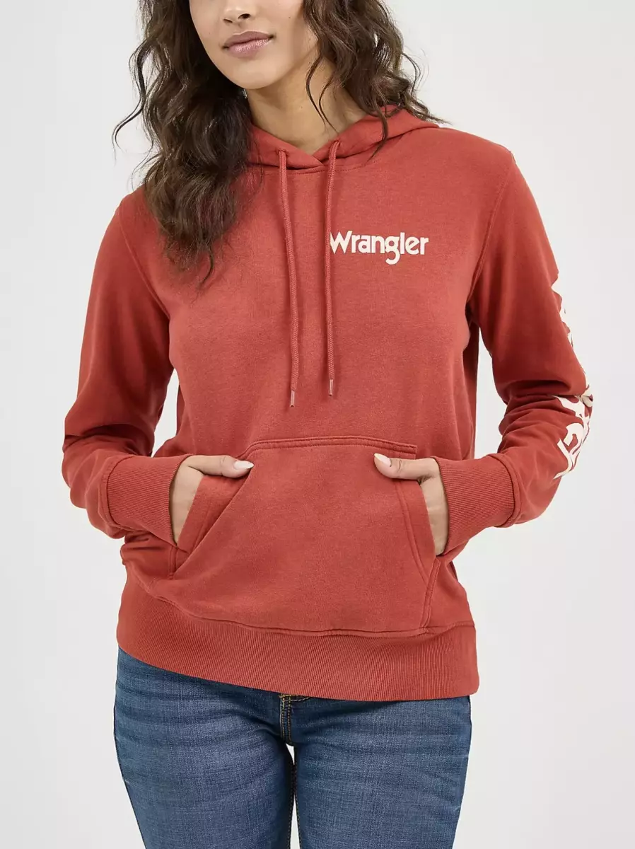 هودی wrangler(آجری-سبز)