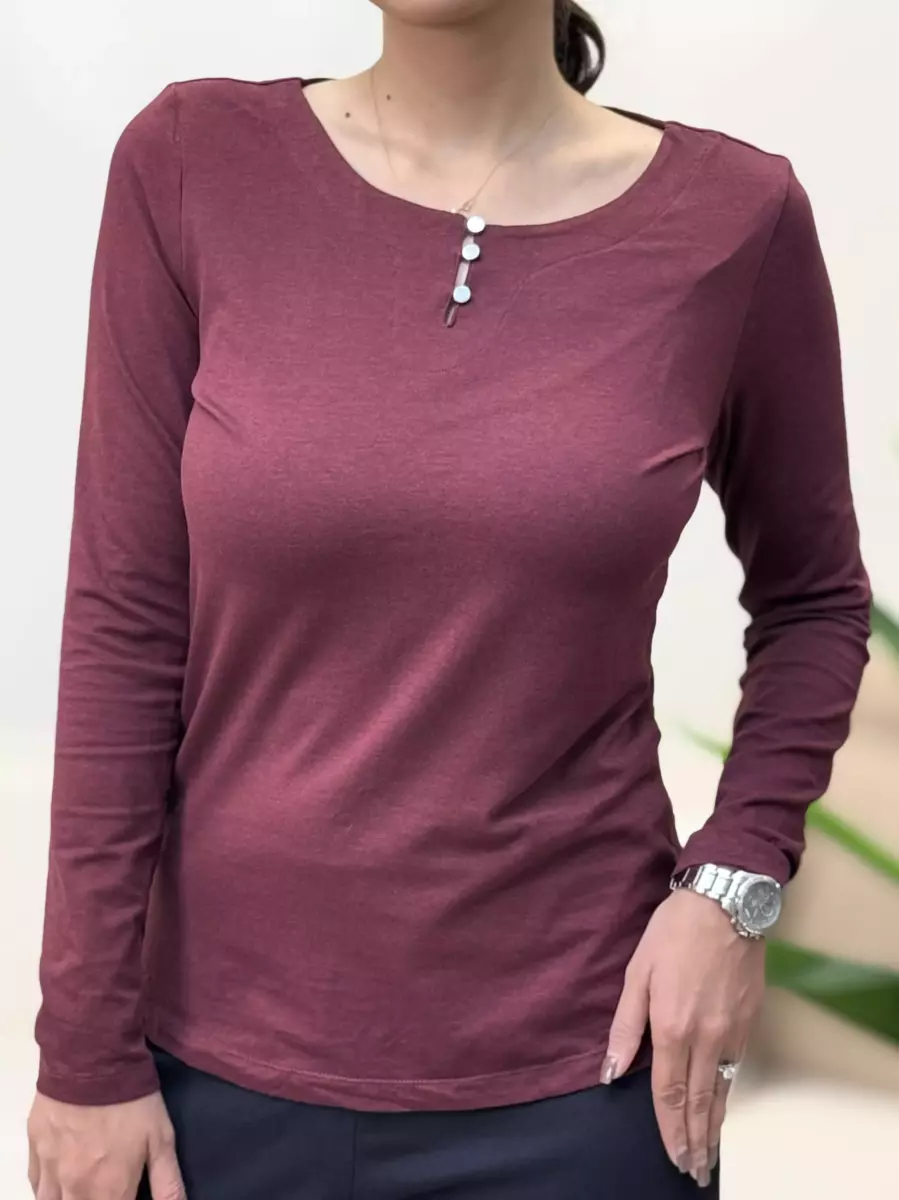 بلوز آستین بلند جلودکمهtomtailor