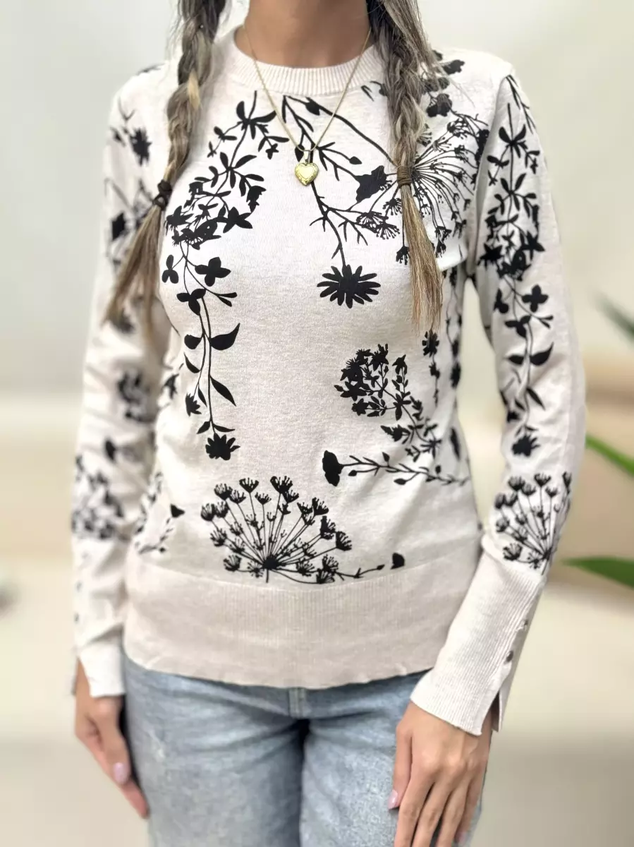 بافت کرم c.a (طرح گل مشکی)