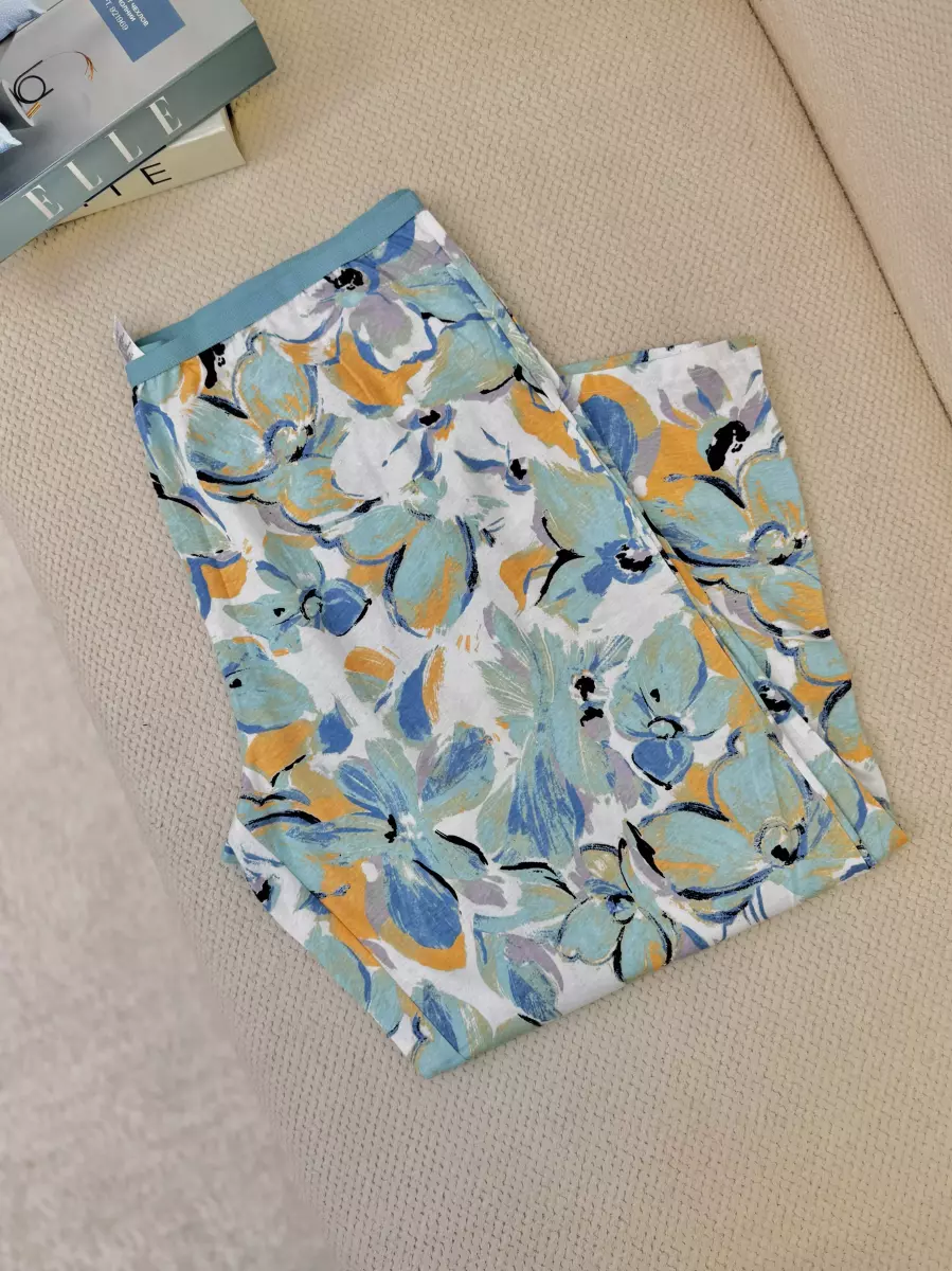 شلوار راحتی ANKO سبز گلدار