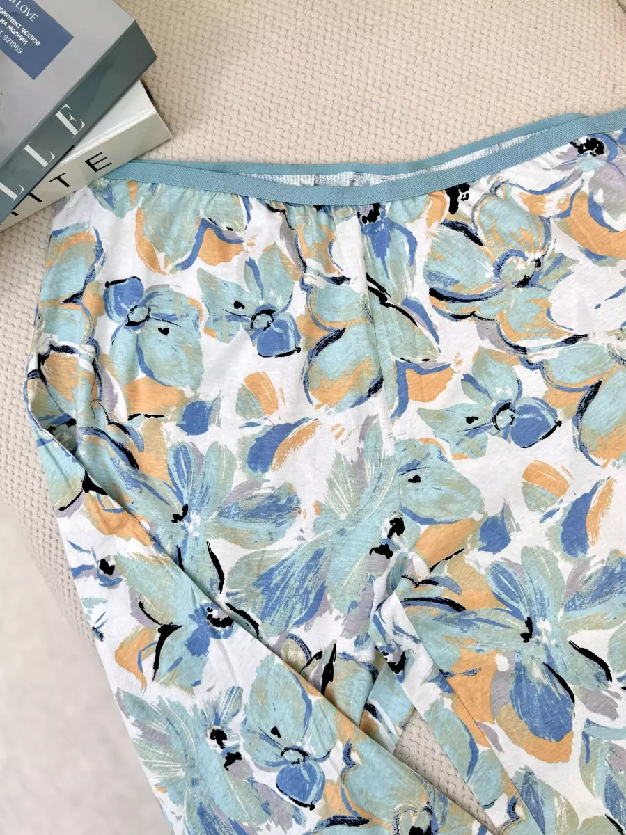 شلوار راحتی ANKO سبز گلدار