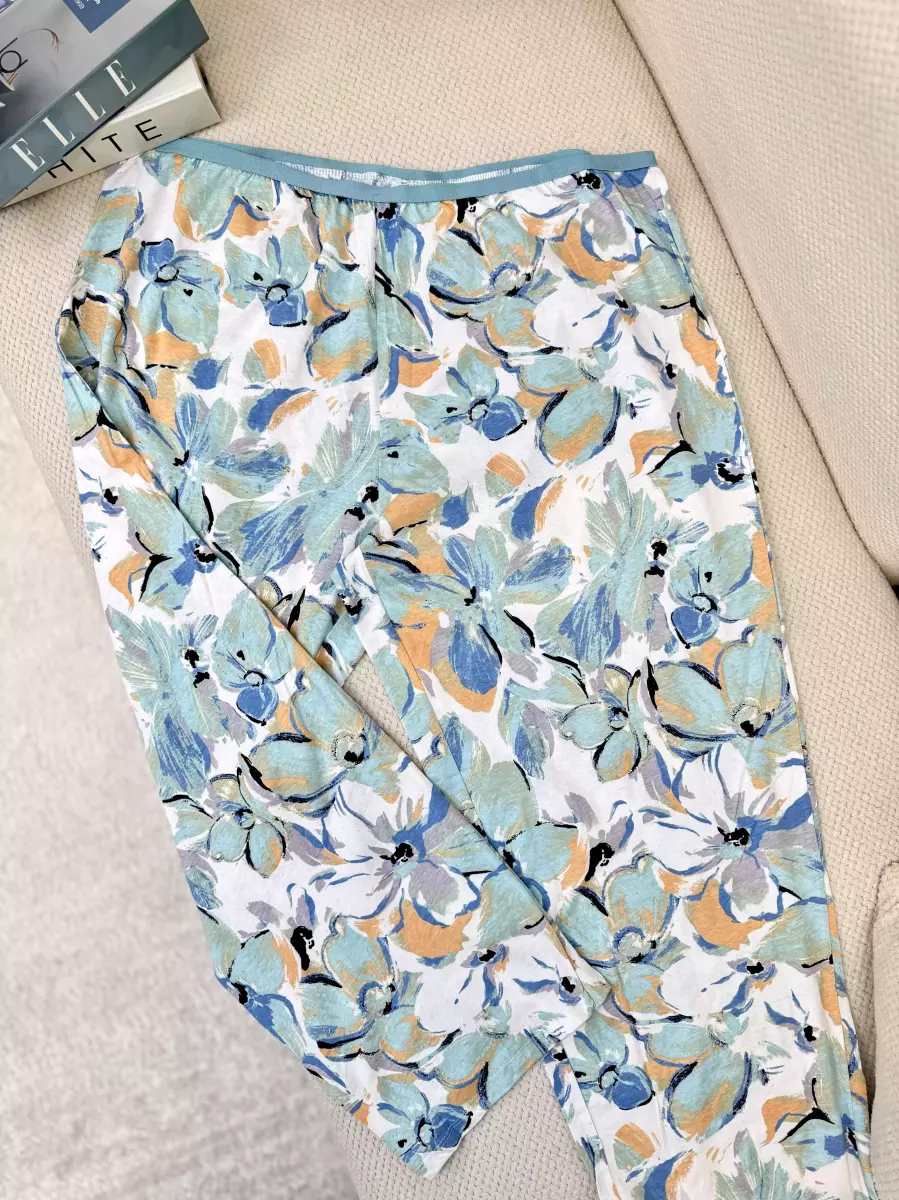 شلوار راحتی ANKO سبز گلدار