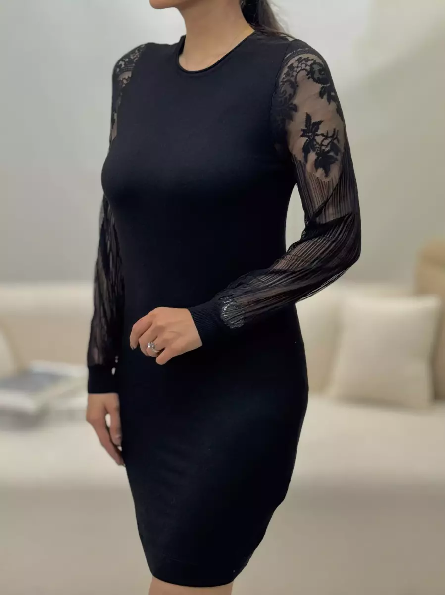 تونیک بافت آستین توری ONLY